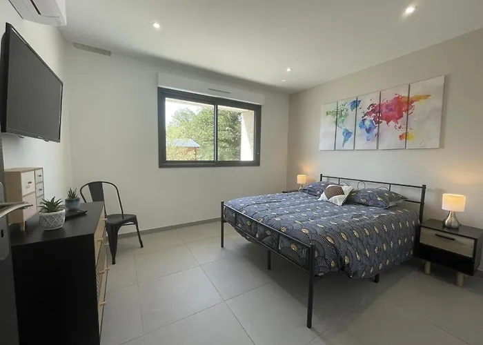 Avec Piscine Chauffee, Jardin Prive Et Climatisation - Fr-1-489-471 * Couzon